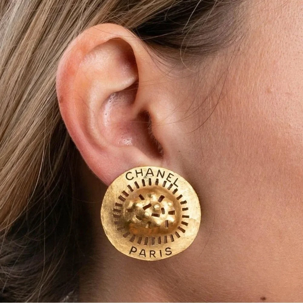 Chanel Gold Earrings